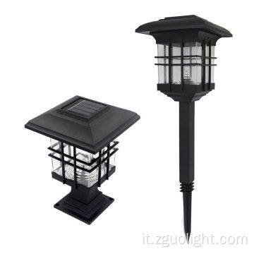 Retro Garden Decoration Lights Lamp Lampada da giardino solare